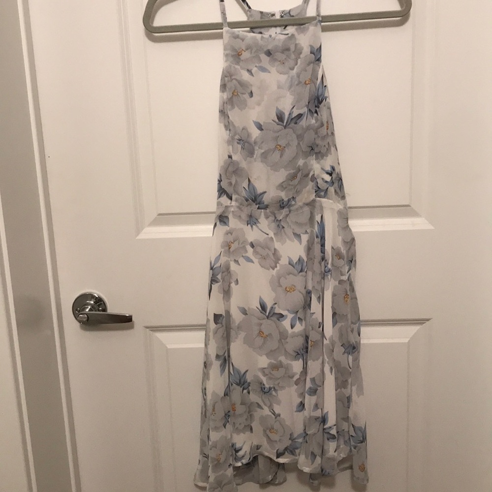🌸 High Neck Lulus floral fit and flare dress- New - Picture 10 of 11